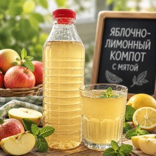 Kompot od jabuka i limuna.