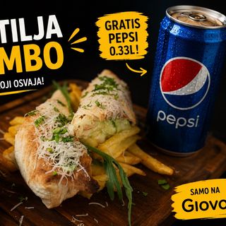 Tortilja piletina + Pepsi