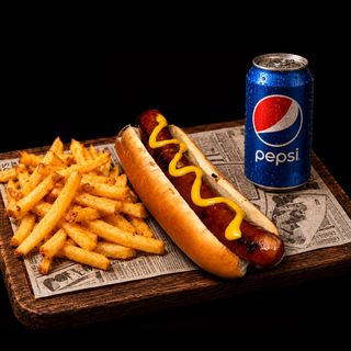 HOT DOG KOMBO - Hot dog (klasik ili ljuti), pomfrit i sok