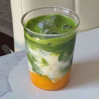 Matcha glow iced
