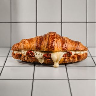 Grilled Mozzarella Croissant with Sun-dried tomato