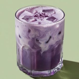 Ube latte iced