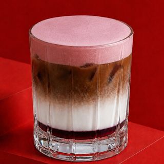 Iced cocoa cherry