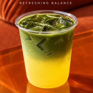 Yuzu matcha tonic