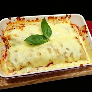 Zapečene palacinke sa šunkom