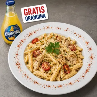 Penne sa piletinom + Orangina gratis