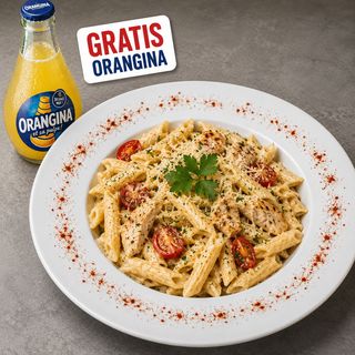 Penne sa piletinom + Orangina gratis