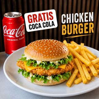 Chicken BURGER + Cola gratis