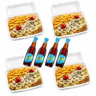 Chicken Cockta combo • 4x piletina u sosu od pecuraka + 4 x Cockta