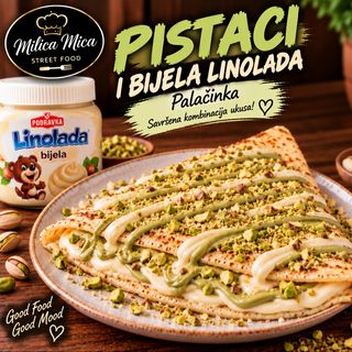 Palacinke Pistaci i Bijela linolada