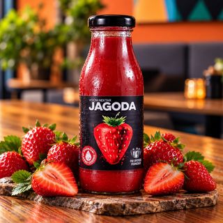 Prirodni hladno cijedjeni sok od jagode