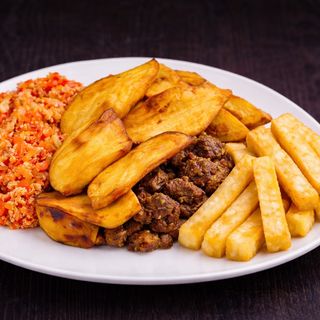 Fried sweet potato and Fried yam combo