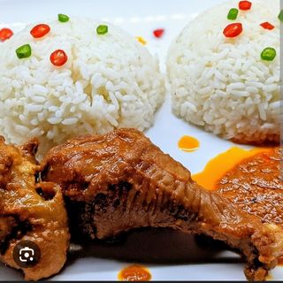 WHITE RICE X CHICKEN X PLANTAIN 