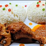 WHITE RICE X CHICKEN LAP X PLANTAIN