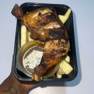 Fried Yam with Chicken 