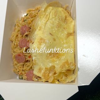 Noodles and egg