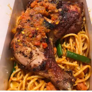 SPAGHETTI X CHICKEN LAP X PLANTAIN