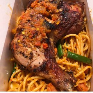 SPAGHETTI X CHICKEN LAP X PLANTAIN