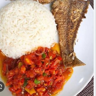 WHITE RICE X FISH X PLANTAIN 
