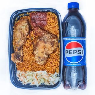 Jollof Rice Combo + Pepsi