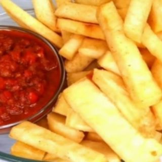 Yam Chips & Fresh Pepper Sauce