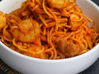 Shrimps Jollof Spaghetti 15200