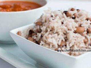 White Basmati Rice & Beans & Stew
