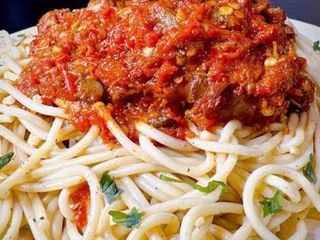 White Spaghetti & Stew