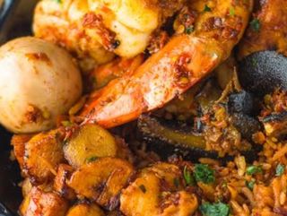 Seafood Jollof Rice