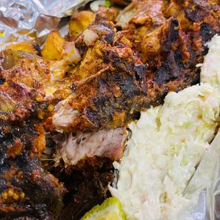 Grilled croaker fish 