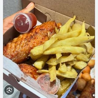OVEN GRILLED  TURKEY AND CHIPS