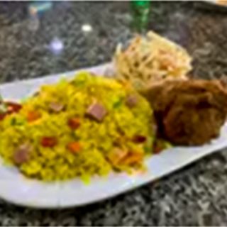 Bunma Rice + Breaded Chicken + Coleslaw