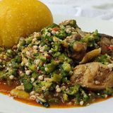 Okra vs Chicken: + Swallow