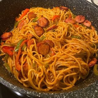 Jollof Spaghetti