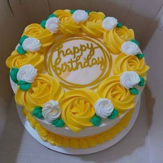 8" Buttered cream cake