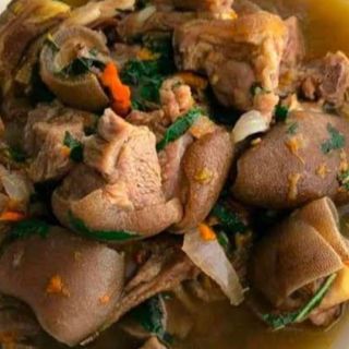 Big goatmeat pepper soup 