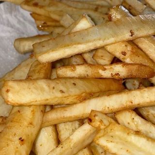 Fried yam chips