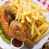 Chicken and fries (half)