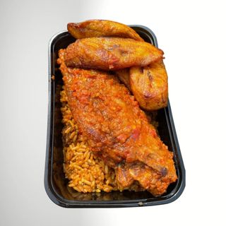 Nigeria Jollof + Turkey + Plantain