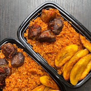 Nigeria Jollof x 4 Beef x Plantain 