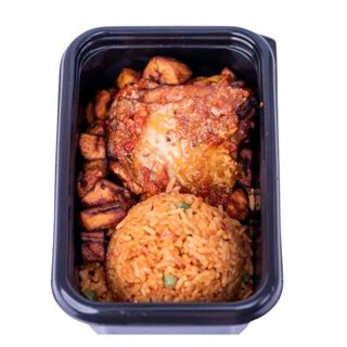 Jollof Rice + Chicken + Plantain