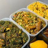 2 Goat Meat + Soup + Swallow