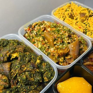 Big CowLeg + Soup + Swallow