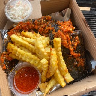 BBQ Catfish with Fries