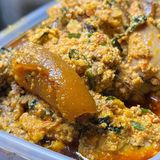 Gimme Egusi (Fried Fish, Kpomo, Beef)