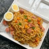 Indomie with Boiled Egg