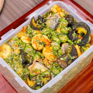 4L Bowl of Seafood Okro