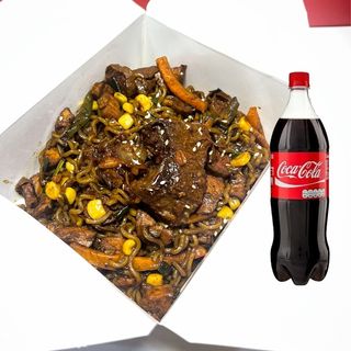 Chickilicious Noodles with Beef and Drink Combo