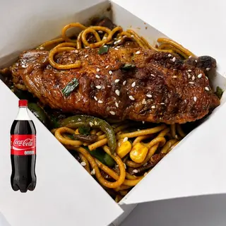 Beefy Pasta & Turkey + Drink