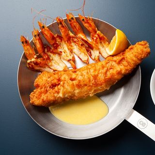 Hake Fish & Prawn Combo